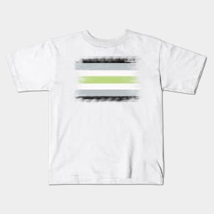 Agender flag Kids T-Shirt